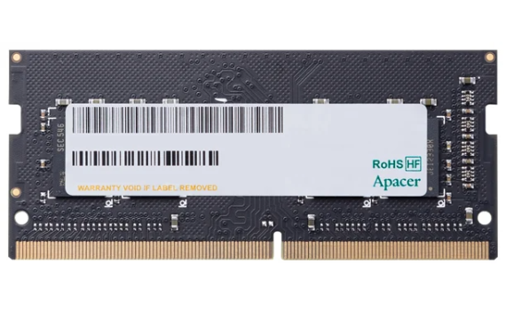 Apacer  DDR4   8GB  3200MHz SO-DIMM (PC4-25600) CL19 1.2V (Retail) 1024*8 (AS08GGB32CSYBGH/ES.08G21.GSH)
