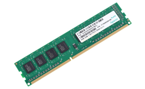 Apacer  DDR3   4GB  1600MHz UDIMM (PC3-12800) CL11 1,35V (Retail) 512*8 (AU04GFA60CATBGJ/DG.04G2K.KAM)