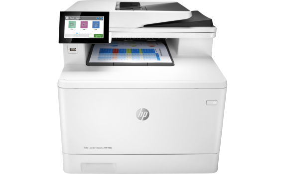 МФУ HP Color LaserJet Enterprise MFP M480f Printer/Scanner/Copier/Fax, A4, 600x600 dpi, 27(27)ppm, 2Gb, 800 Mhz, 2trays 50+250,ADF50, Duplex, USB/GigEth, Duty cycle - 55 000