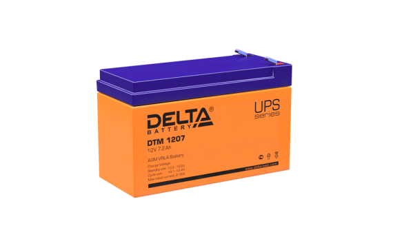 Delta Аккумуляторная батарея DTM 1207 (12V/7.2Ah)