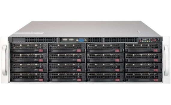 Корпус компьютерный SuperMicro SuperStorage 3U/Dual Socket P (LGA 3647) support/16 DIMMs up to 4TB/3 PCI-E 3.0 x16, 4 PCI-E 3.0 x8/ 16 Hot-swap 3.5" SAS3/SATA3 drive bays 2 hot-swap 2.5''SATA3 /2x 10GBase-T LAN/1200W Redundant