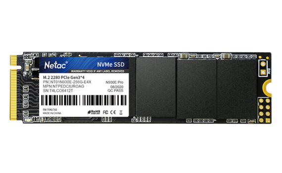 Накопитель твердотельный NeTac Твердотельный накопитель Netac SSD N930E Pro M.2 2280 NVMe 256GB