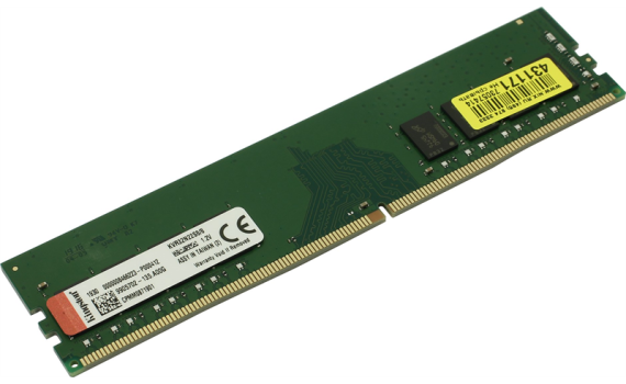 Kingston DDR4   8GB (PC4-25600) 3200MHz CL21 SR x8 DIMM