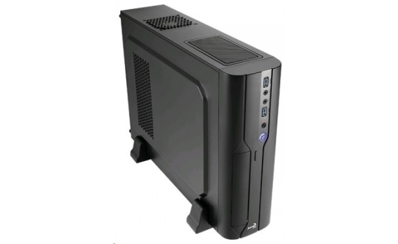 Корпус Aerocool Cs-101 Black, slim desktop, mATX/mini-ITX, 2x USB 3.0, 400 Вт SFX